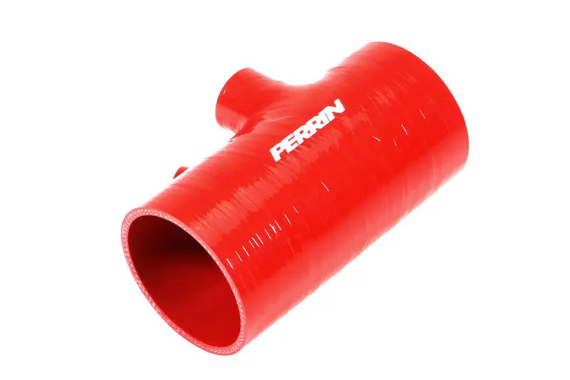Perrin 2022 + Subaru WRX Red 3in Turbo Inlet Hose w/ Nozzle (Short) - Fabrication