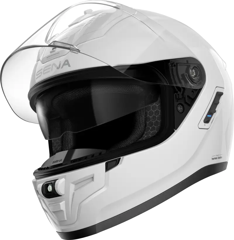 Phantom Ff Mesh Com Helmet Glossy White 2x - SENA