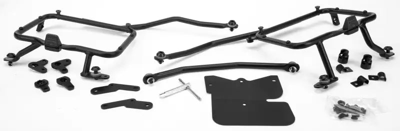 Motorcycle luggage mounting hardware for hard luggage, matte black PLR6408 Side Case