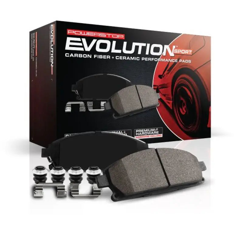 Power Stop 07-10 Acura CSX Front Z23 Evolution Sport Brake Pads w/Hardware - Truck & Automotive