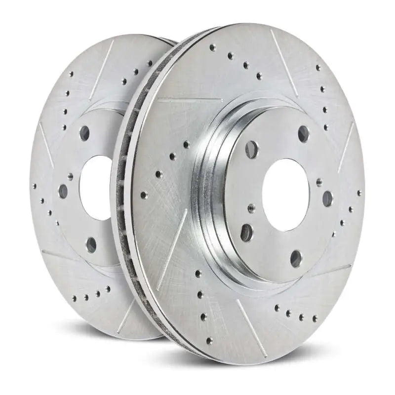 Power Stop 22-24 Ford Maverick Front Drilled & Slotted Rotor (Pair) - PowerStop