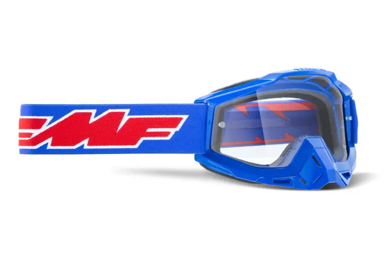 F-50036-00002 FMF VISION Powerbomb Goggle Rocket Blue Clear Lens