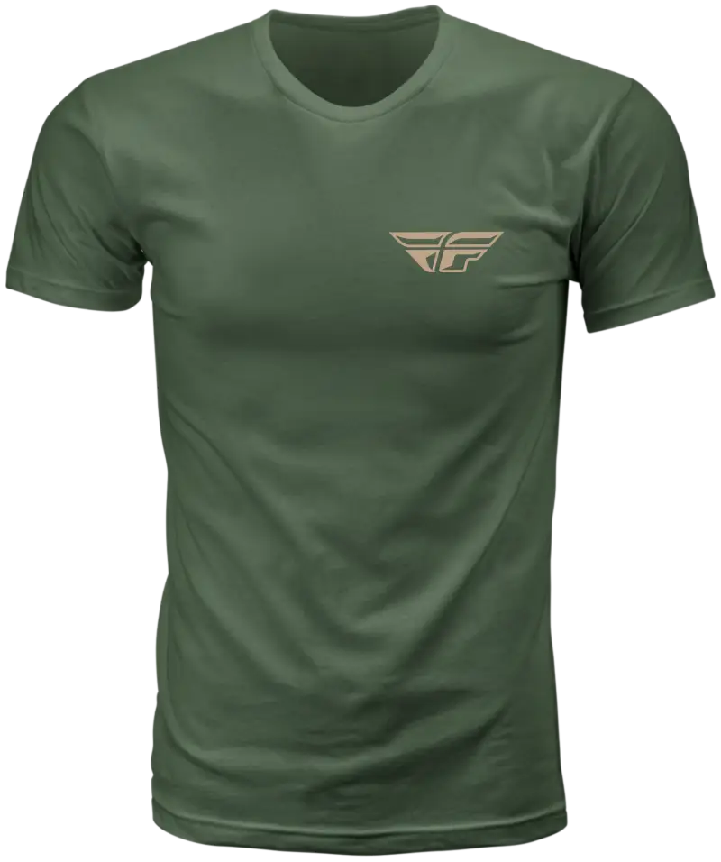 Fly Staple Tee Green Lg - FLY RACING