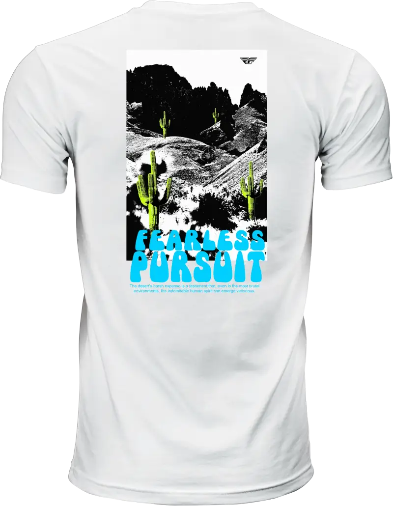 Fly Desert Tee White Sm - FLY RACING