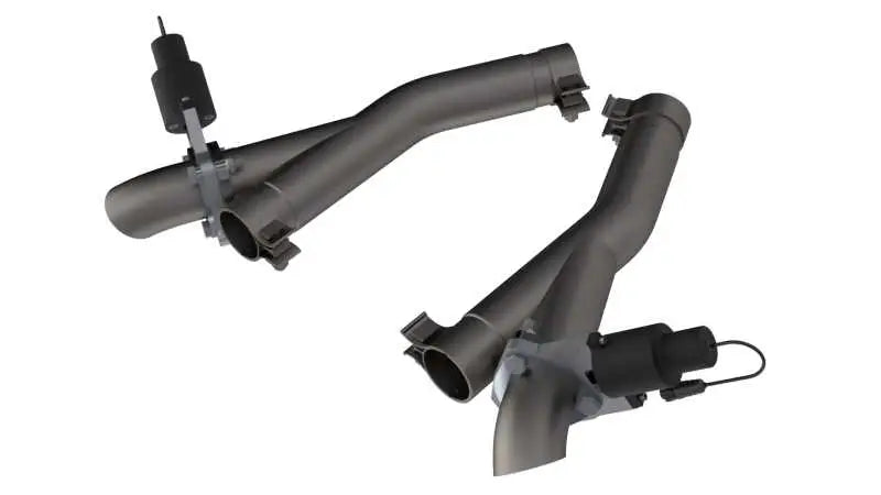 QTP 11-18 Dodge Durango 5.7L 2.5in 304SS Aggressor Cutout Dual Mid Pipes