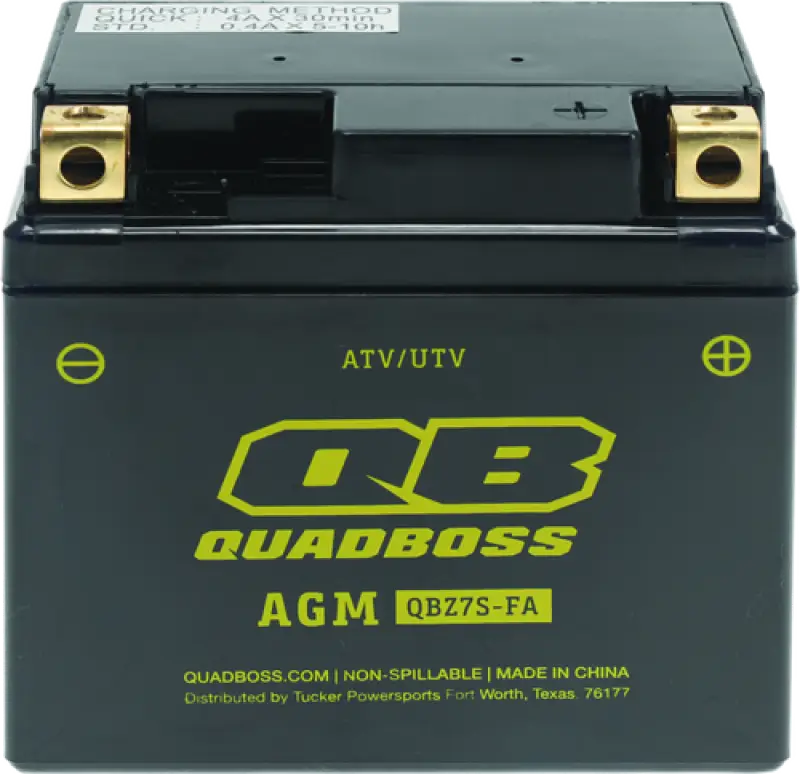 Black ATV UTV battery for Arctic Cat with maintenance-free AGM technology