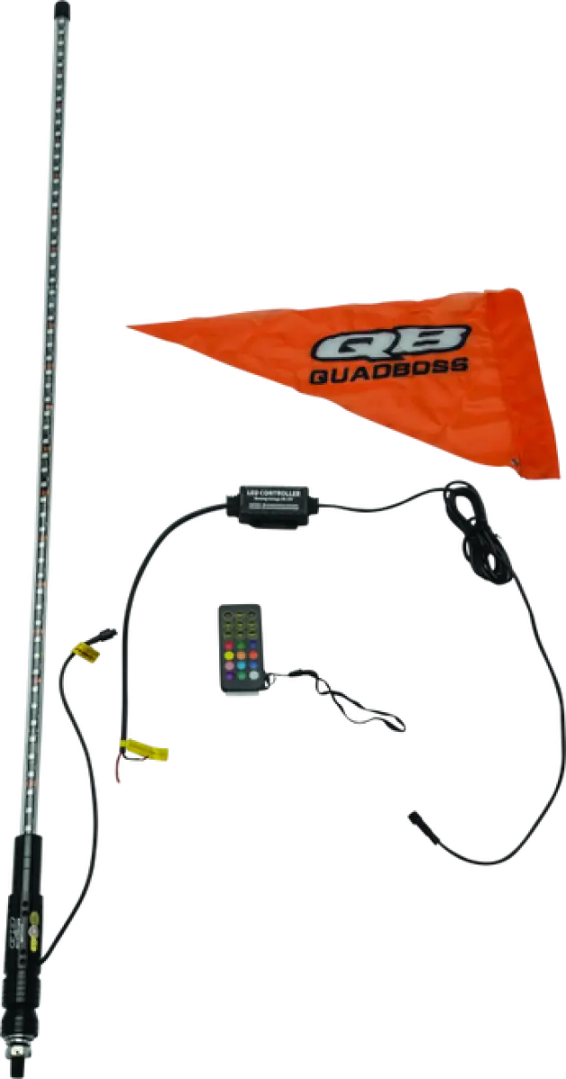 QuadBoss Qb 6Ft Clear Sngle Whip Bt - 609666 - Lights