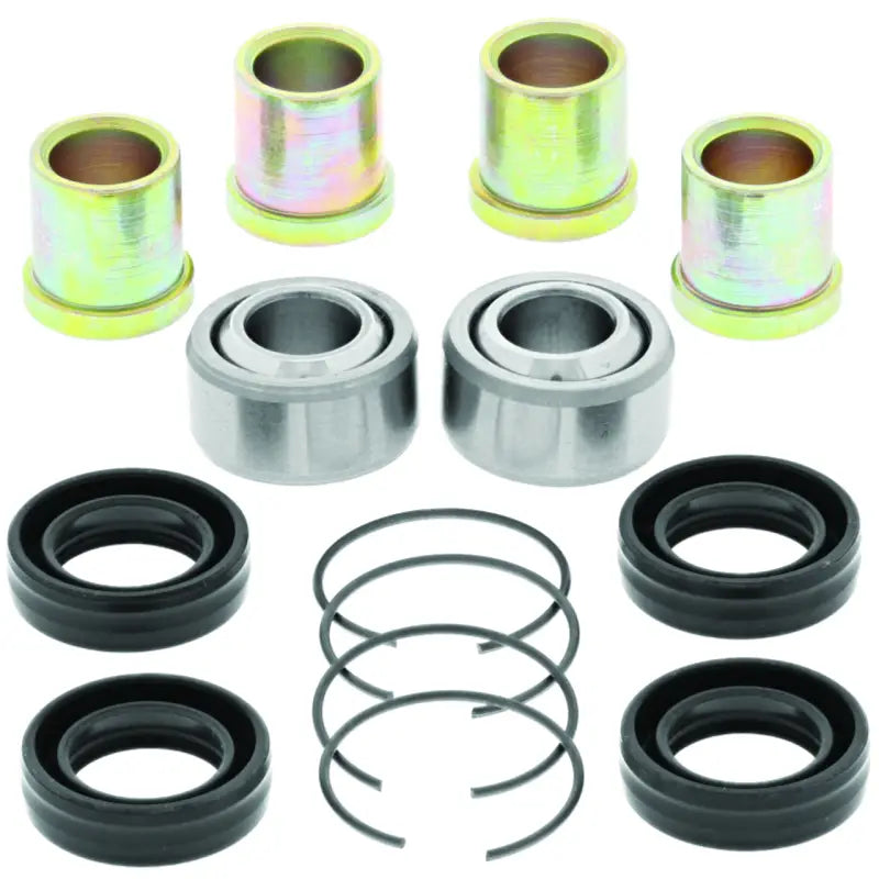 Assorted metal and rubber mechanical parts from QuadBoss Qboss A-Arm Kits 420755