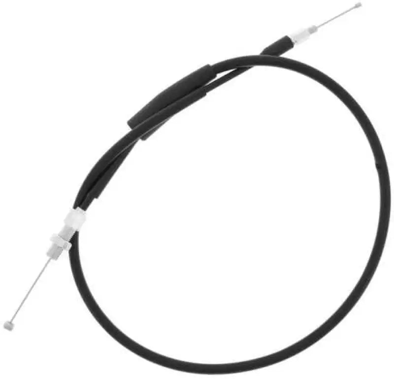 Black quadboss qboss atv throttle cable with exposed wire ends for repairs