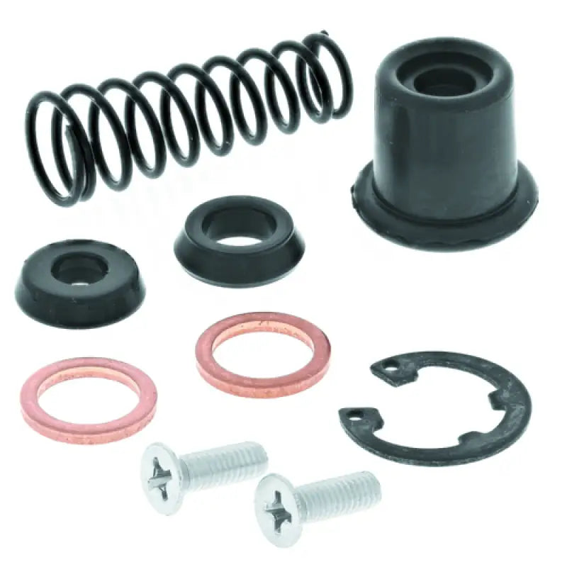 Assorted motorcycle parts including QuadBoss Master Cylinder Seal Kt 414975 and cylinder seal