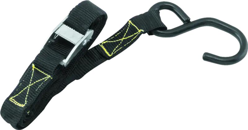 Black tie-down strap with metal hook for QuadBoss Ramp Strap Replacement or quadboss ramp