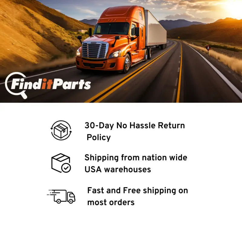Semi-truck on highway with r-1088-12v nat 12-volt frost-free refrigerator in view