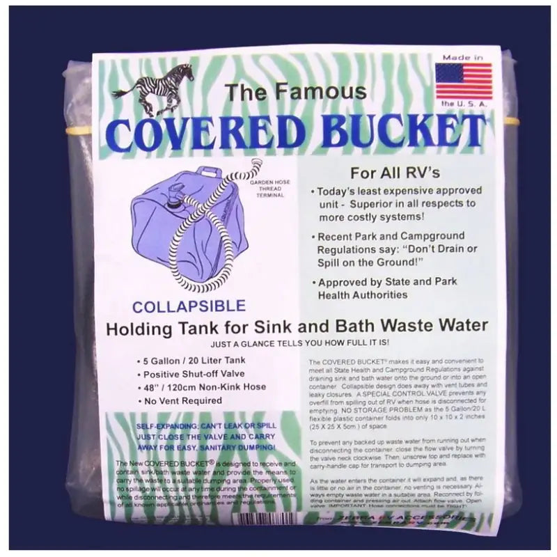 R7701 Zebra Rv Inc Covered Bucket 5 Gallon