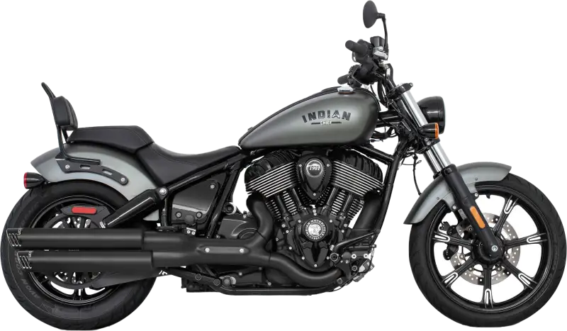 Racing Slip On 3.25" Indian Chief Ch/Bk