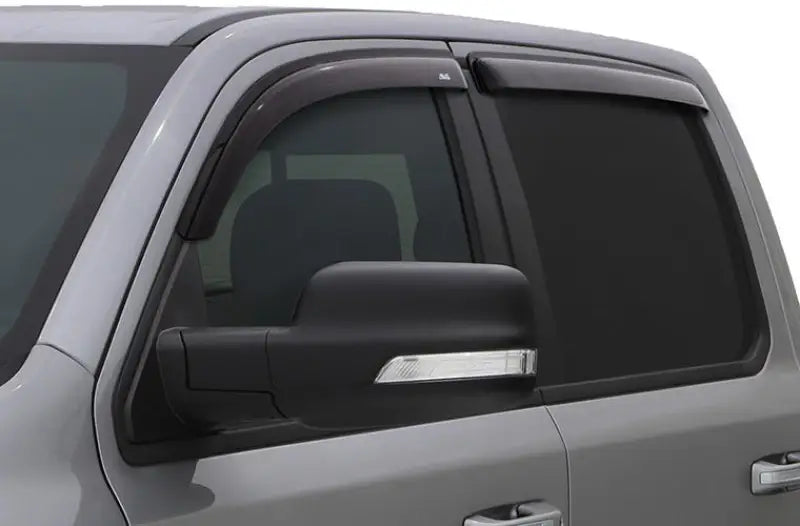 Rainguard Aerodynamic Design; Tape-On; Smoke; Acrylic; Set Of 4 - Truck & Automotive