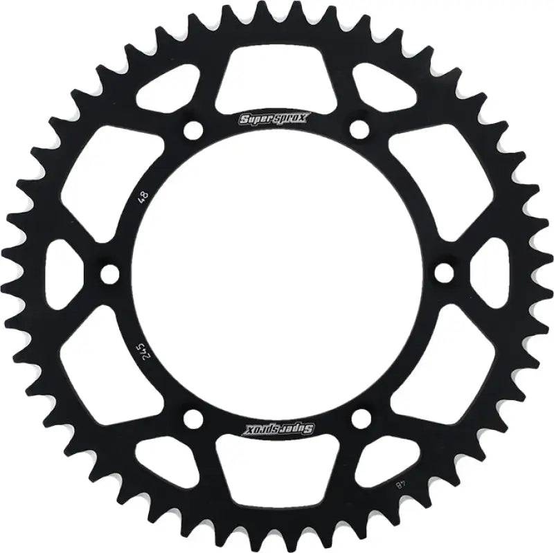 RAL-245-48-BLK Rear Sprocket Aluminum 48t 520 Blk Yam
