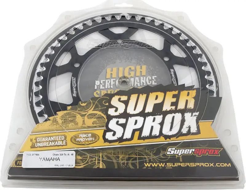 RAL-245-48-BLK Rear Sprocket Aluminum 48t 520 Blk Yam