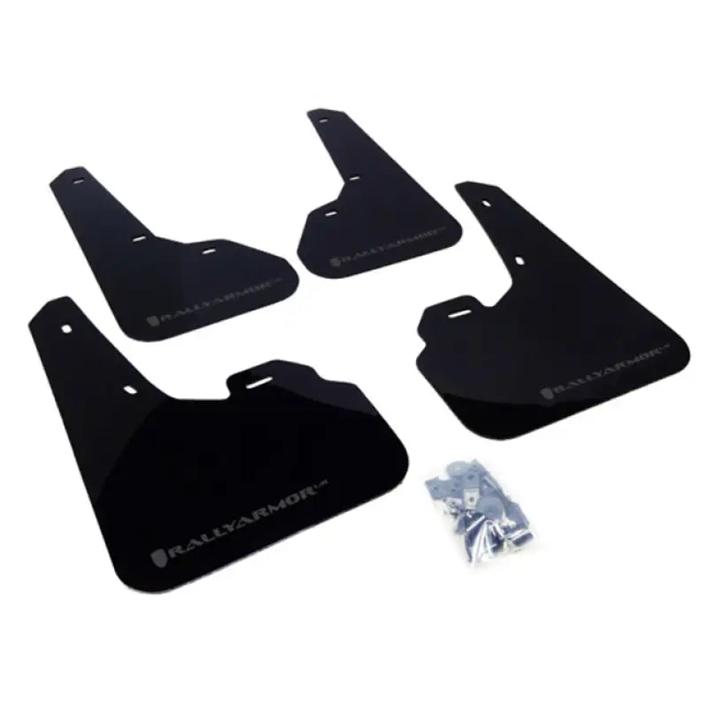 Rally Armor 2010+ Mazda3/Speed3 UR Black Mud Flap w/ Silver Logo