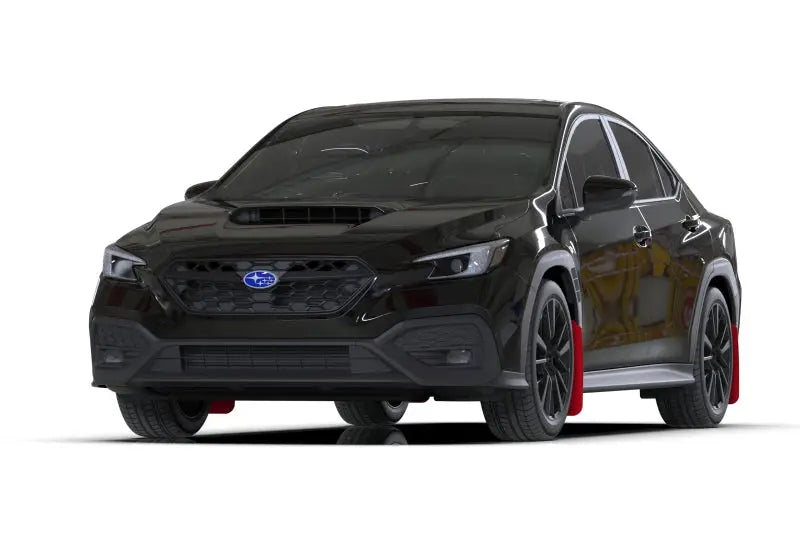 Rally Armor 2022 + Subaru WRX Red UR Mud Flap Altered Font White Logo - Body & Protection