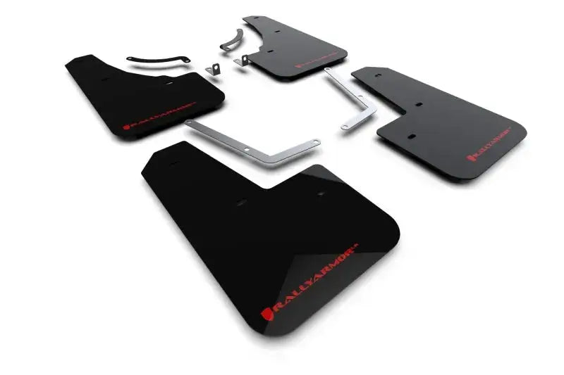 Rally Armor - 2024 Mazda CX-50 Black UR Mud Flap W/Red Logo (Will Not Fit CX-5) - Body & Protection