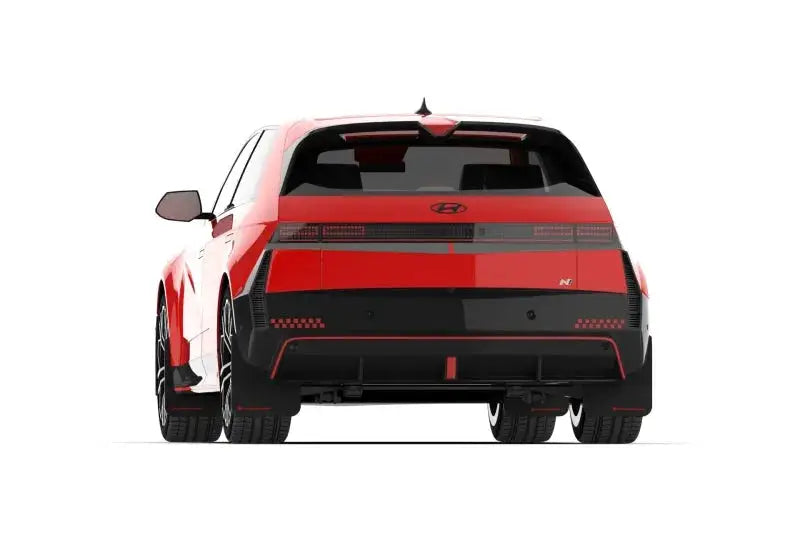 Rally Armor 2025 + Hyundai Ioniq 5 N Black Mud Flap w/ Metallic Logo - Body & Protection