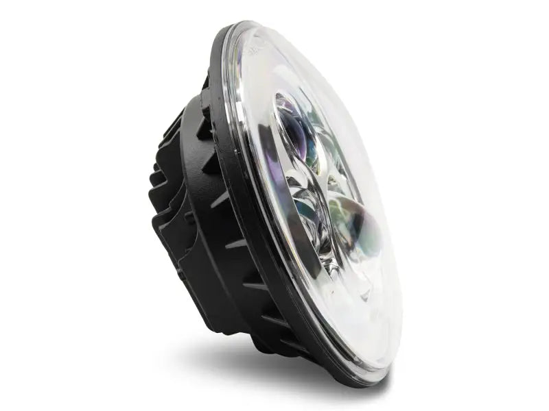 Round LED headlight with chrome trim for Jeep Wrangler Daymaker headlights upgrade