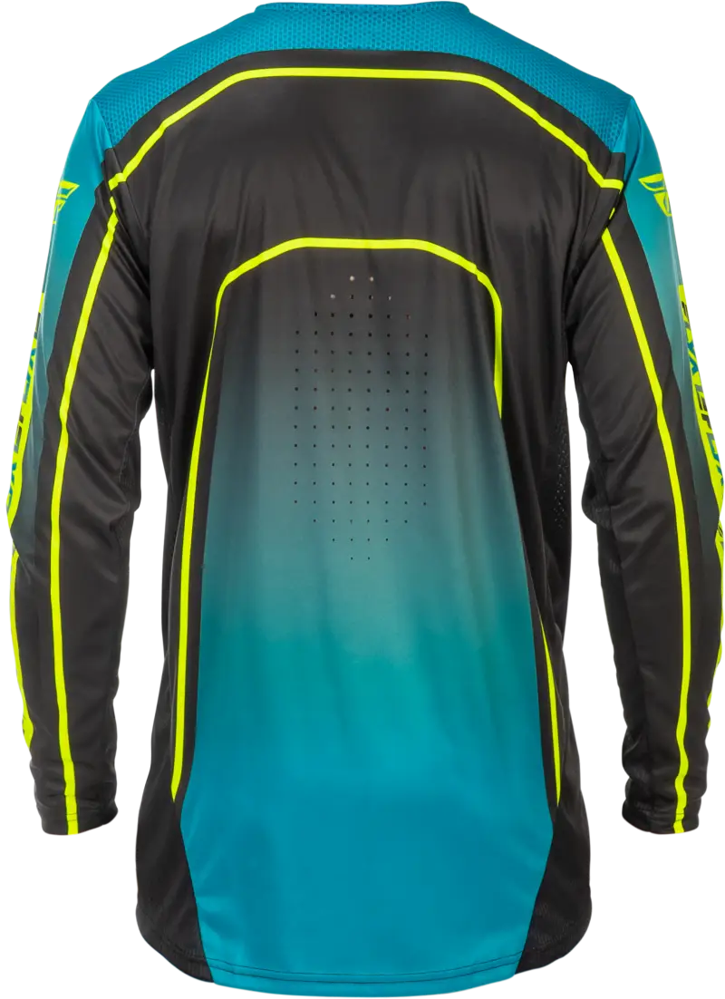 Rayce Bicycle Jersey Teal/Black/Lime Md - FLY RACING