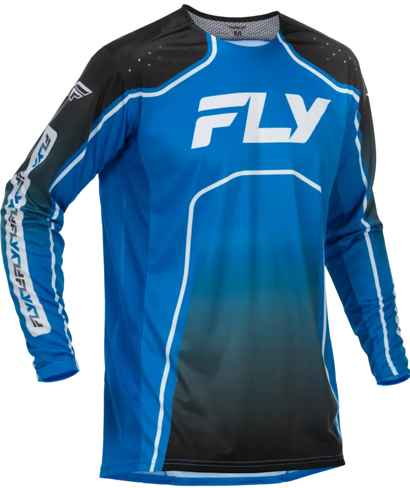 Rayce Bicycle Jersey Blue/Black/White Lg - FLY RACING