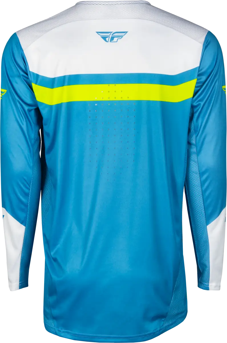 Rayce Bicycle Jersey Blue/White/Lime Green 2x - FLY RACING