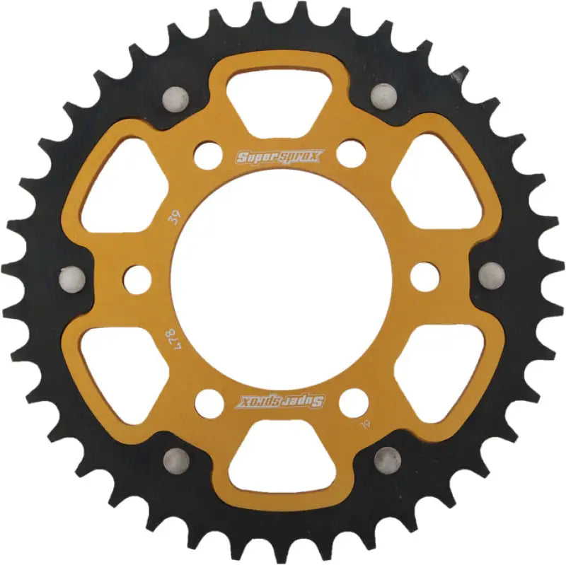 Rear Stealth Sprocket Alu/Stl 39t 520 Gld Kaw/Pol