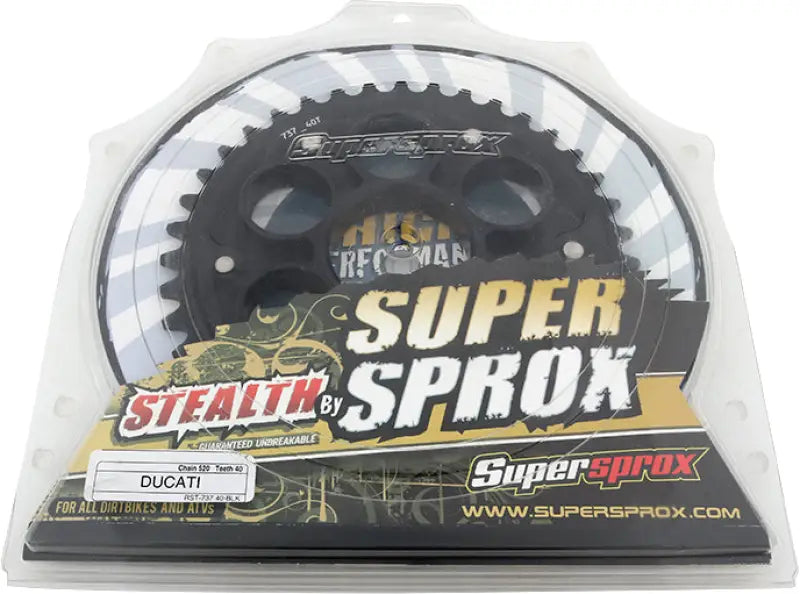 Rear Stealth Sprocket Alu/Stl 40t 520 Blk Duc
