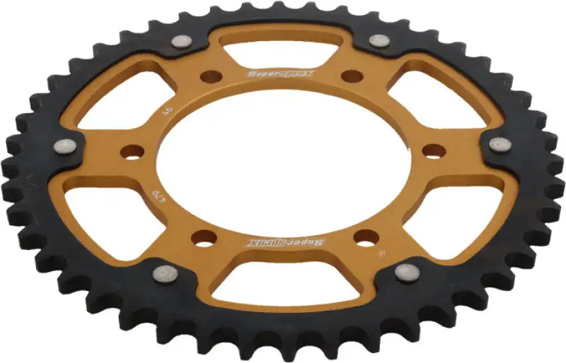 Rear Stealth Sprocket Alu/Stl 46t 530 Gld Yam