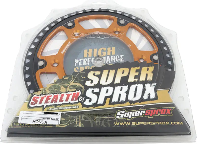 Rear Stealth Sprocket Alu/Stl 50t 520 Gld Hon