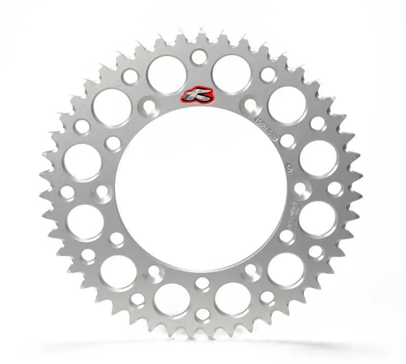 Renthal 00-07 Honda CR 125R Rear Grooved Sprocket - Silver 520-52P Teeth - Drivetrain
