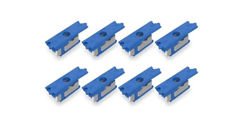 Blue and silver rhino rack zwifloc channel nuts for secure mounting and quick setup