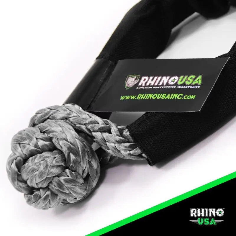 Rhino USA Synthetic Soft Shackle (1Pk 3/8InX22In) (Gray) - Rhino USA