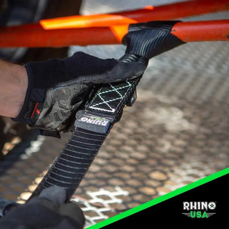 Rhino USA Heavy Duty Ratchet Tie-Down 4-Pack Black 1.6In X 15Ft - Rhino USA