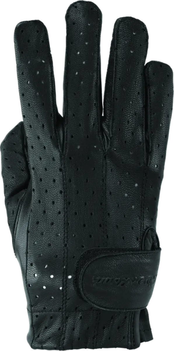 River Road Tucson Leather Perforated Gloves Black Womens - Small - 094501 - Safety