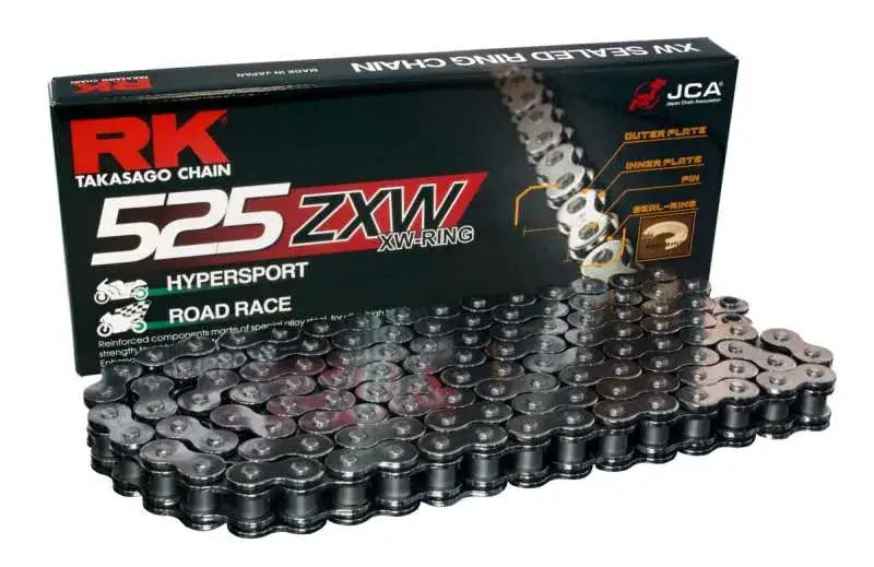 RK Chain BL525ZXW-120L XW-Ring - Black Scale - RV and Auto Parts