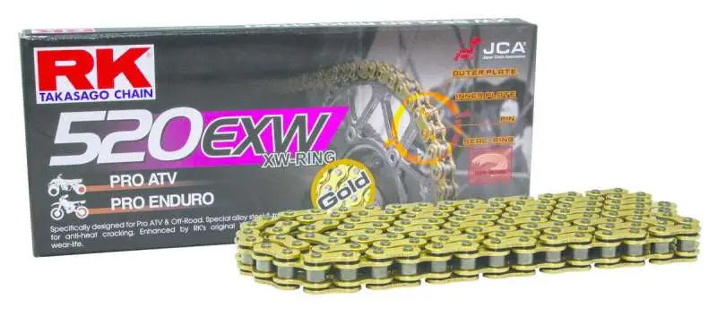 RK Chain GB520EXW-110L XW-Ring - Gold - RV and Auto Parts