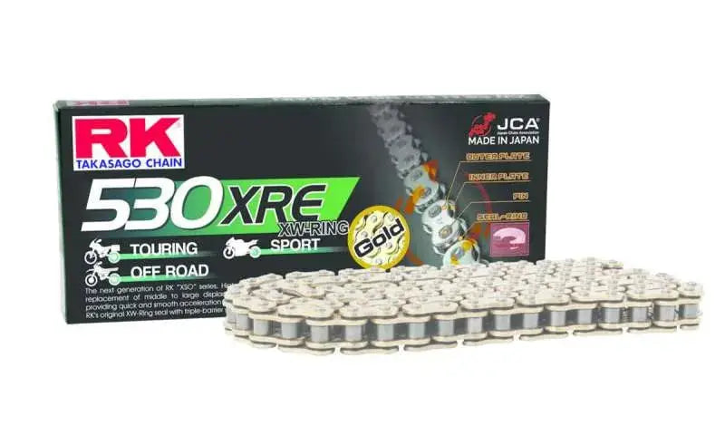 RK Chain GB530XRE-120L XW-Ring - Gold - RV and Auto Parts