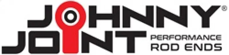 Johnny Joint Performance Rod Ends logo on RockJock JK Johnny Joint Trac Bar rear bolt-on adjustable trac bar