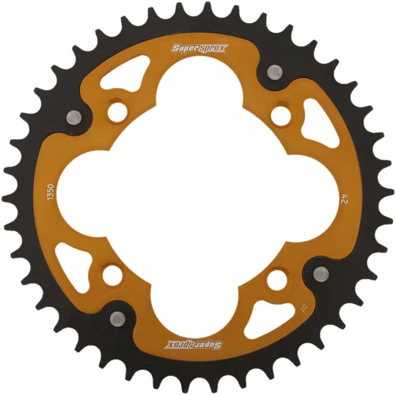 RST-1350-42-GLD Rear Stealth Sprocket Alu/Stl 42t 520 Gld Hon