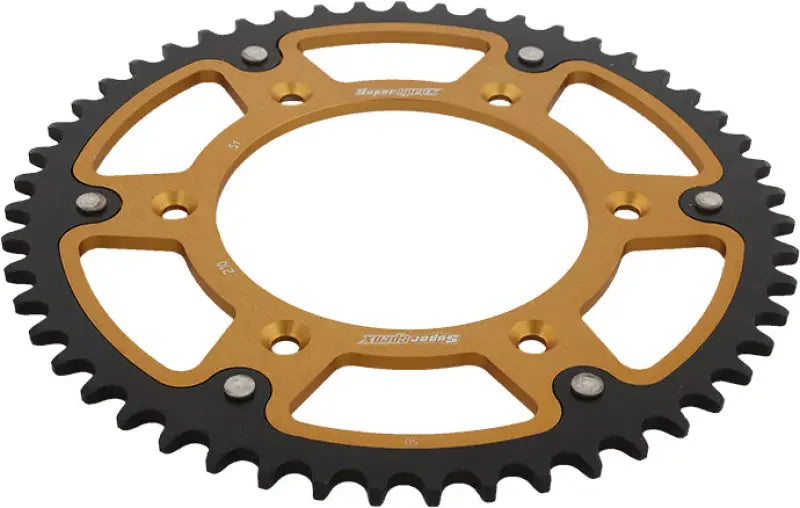 RST-210-51-GLD Rear Stealth Sprocket Alu/Stl 51t 520 Gld Hon