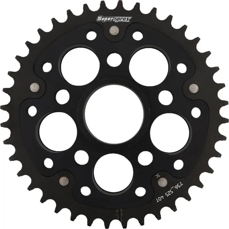 RST-736525-40-BLK Rear Stealth Sprocket Alu/Stl 40t 525 Blk Duc
