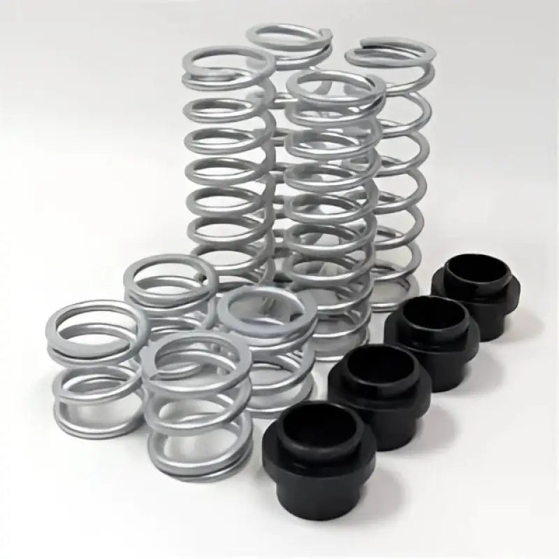 JKS Maverick Max spring kit with silver coils, black caps, washers