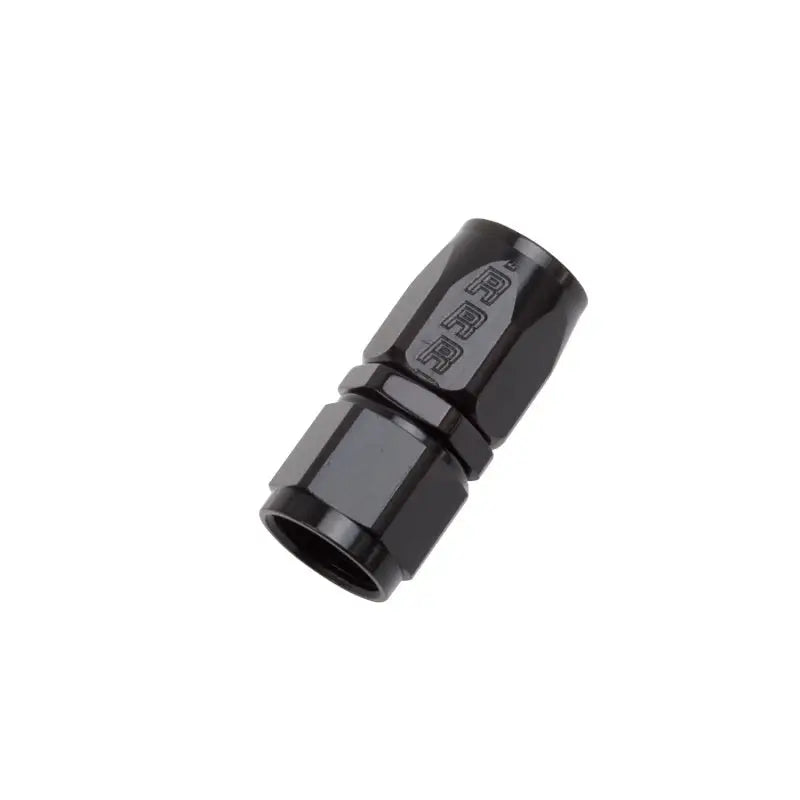 Russell Performance -8 AN Black Straight Full Flow Hose End - 610035