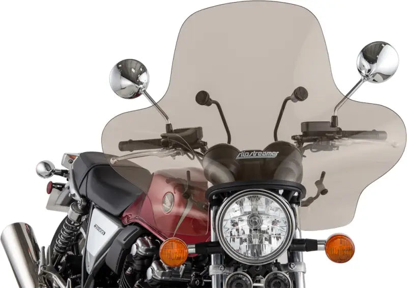 Motorcycle with S-03-T Slipstreamer Windshield Tint 21.5x35 for cool rides