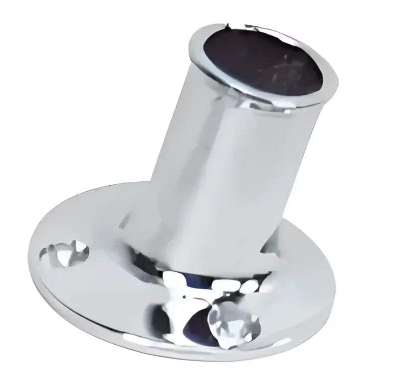S-5001C Whitecap C.P. Brass Flagpole Socket 3/4", high-quality polished brass for durable and elegant flagpole installation.