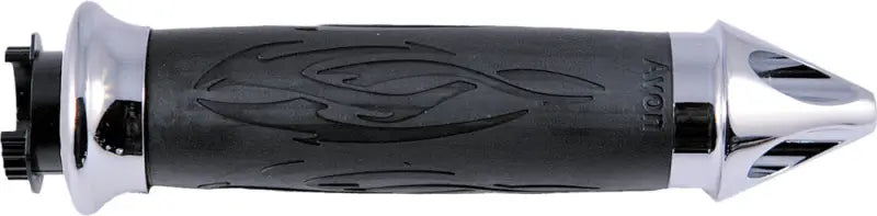 SB-TRIB-92 Superbike Tribal Grips Spike Chrome